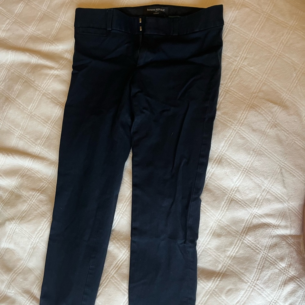Banana republic dark navy blue sloan fit work pants